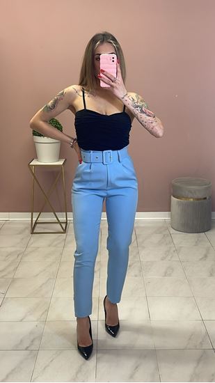 Immagine di PANTALONE ASIA CELESTE