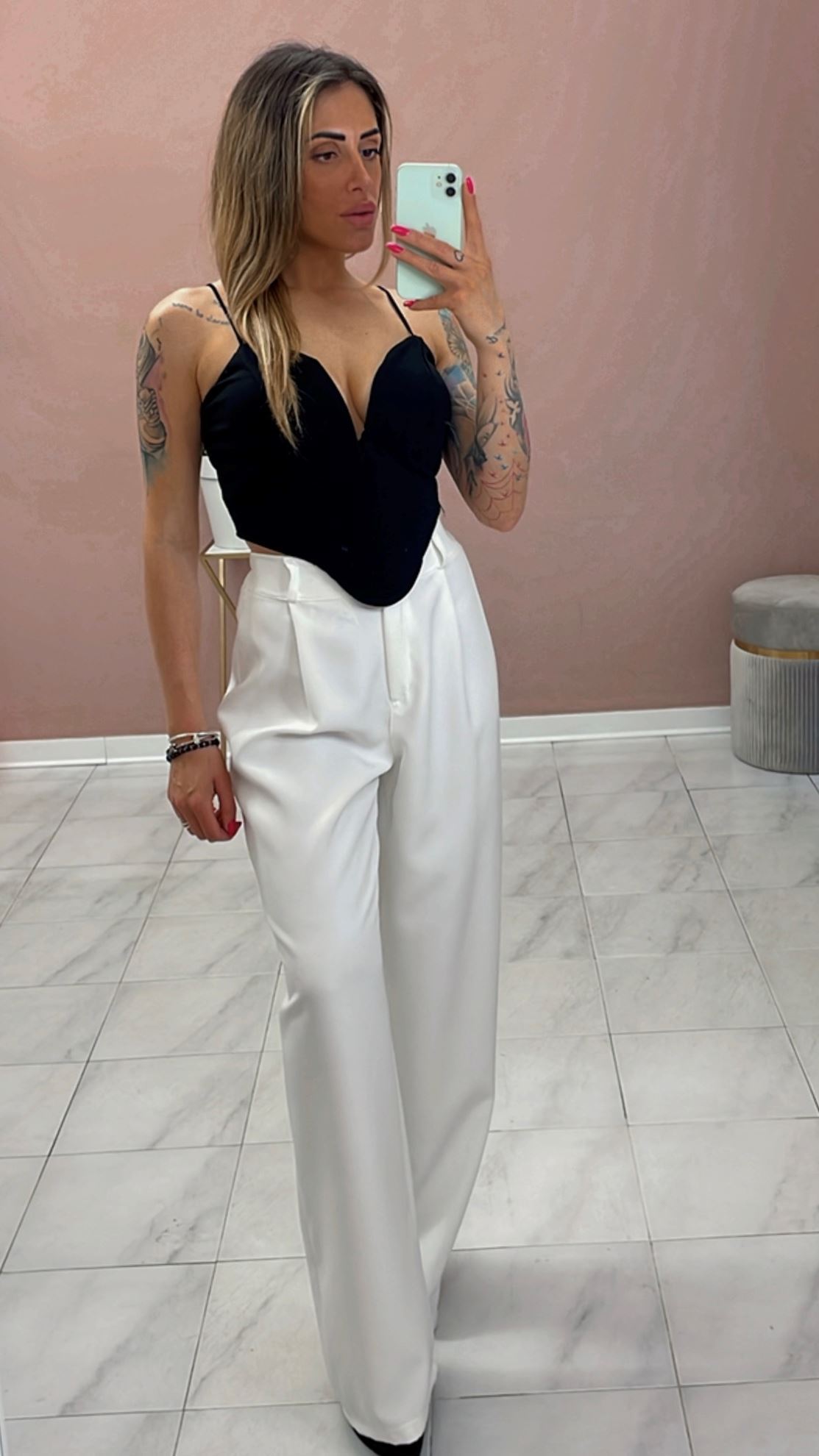 Immagine di PANTALONE CLARISSA BIANCO