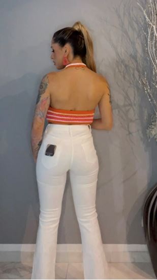 Immagine di JEANS CAMPANA BIANCO