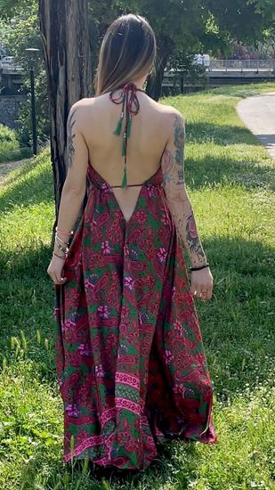 Immagine di VESTITO JASMINE ROSSO/VERDE