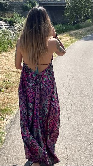 Immagine di VESTITO JASMINE FUCSIA /CELESTE